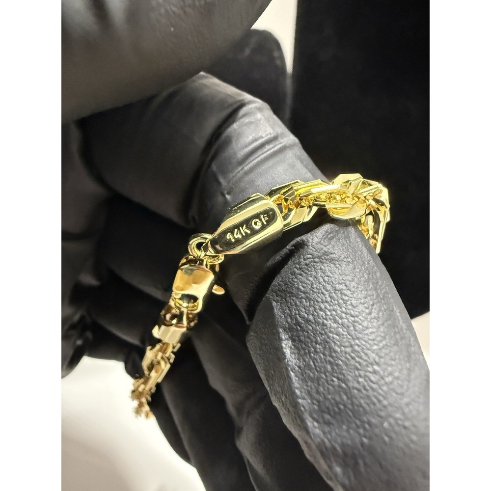 milano bracelet 14k gold filled 10 inch 5mm lobster clasp - Picture 4 of 7
